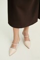 Answear Lab stilettos de piele calcai expus bej 439033CAB01