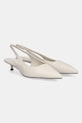 Answear.LAB tacchi in pelle kitten heel bianco LT2024.65