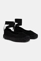 Answear Lab espadryle zamszowe płaski czarny 792