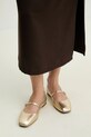 Answear Lab balerini de piele aur 3387