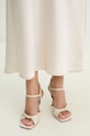 Answear Lab sandale de piele subțire bej 97602