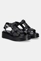 Answear Lab sandale de piele 20006 negru WS25
