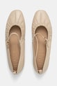 Answear Lab balerini de piele bej 19179