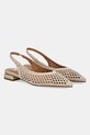 Answear Lab baleriny skórzane odkryta pięta beżowy SH586132026A.HWK