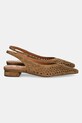 Шкіряні балетки Answear Lab SH586132026A.HWK коричневий WS25