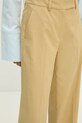 Answear Lab pantaloni de costum largi galben WS25.SPD002