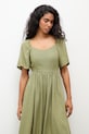 Answear Lab rochie din in verde 8868.k.flk
