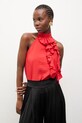 Answear.LAB bluzka damska z wiskozą czerwony WS26-BDD013