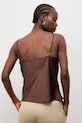 Ρούχα Answear.LAB μπλούζα με τιράντες γυναικεία με βαμβάκι 661621.hak καφέ