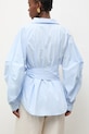 Odzież Answear.LAB koszula damska bawełniana WS26-BDD054 niebieski
