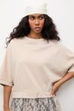 Answear.LAB bluza oversize damska z wiskozą beżowy WS26-BDD056