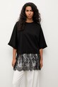 Answear.LAB bluza oversize damska z wiskozą WS26-BDD056 czarny WS26
