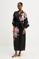 Answear.LAB szlafrok wzorzyste czarny YT.3D.cjk