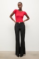 Answear.LAB t-shirt damski z bawełną WS26-BKD025 czerwony WS26