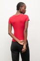 Odzież Answear.LAB t-shirt damski z bawełną WS26-BKD025 czerwony