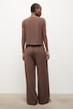 Answear.LAB komplet damski z domieszką lnu brązowy WS26-DKD000