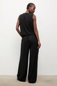 Answear.LAB Komplet za žene s primjesom lana crna WS26-DKD000