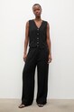 Answear.LAB komplet damski z domieszką lnu WS26-DKD000 czarny