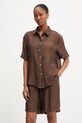 Answear.LAB koszula i szorty ZY932.ZY932-1.hak brązowy WS26