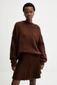 Answear.LAB sweter i spódnica brązowy 1001.sng.tok