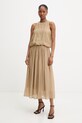Answear.LAB bluzka i spódnica AS992501.hak beżowy