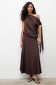 Answear.LAB komplet damski z wiskozą brązowy WS26-DKD019