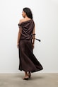 Answear.LAB komplet damski z wiskozą brązowy WS26-DKD019