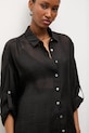 Answear.LAB koszula z domieszką jedwabiu ZY931.hak czarny