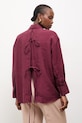 Odzież Answear.LAB koszula WS26-KDD030 bordowy