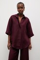 Answear.LAB koszula damska lniana GM0747 bordowy WS26