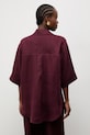 Odzież Answear.LAB koszula damska lniana GM0747 bordowy