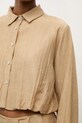 Answear.LAB koszula damska z lyocellem cm388.iak beżowy