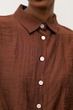 Answear.LAB koszula damska z lyocellem cm388.iak brązowy