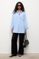 Answear.LAB koszula damska bawełniana WS26-KDD038 niebieski WS26
