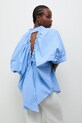 Odzież Answear.LAB koszula damska z bawełną kdd01A.sng.ok niebieski