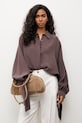 Answear.LAB koszula damska z modalem WS26-KDD043 brązowy WS26