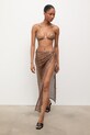 Answear.LAB Strój kąpielowy dwuczęściowy i pareo damski brązowy WS26-KOD002