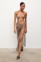 Answear.LAB Strój kąpielowy dwuczęściowy i pareo damski brązowy WS26-KOD002