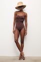 Answear.LAB strój kąpielowy jednoczęściowy damski brązowy WS26-KSD010