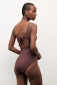 Odzież Answear.LAB strój kąpielowy jednoczęściowy damski WS26-KSD010 brązowy