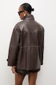 Odzież Answear.LAB kurtka damska skórzana z kolekcji Unscripted WS26-KUD016 brązowy
