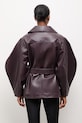 Odzież Answear.LAB kurtka skórzana LANI z kolekcji Unscripted WS26-KUD020 bordowy