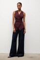 Answear.LAB kamizelka 120684.tok bordowy WS26