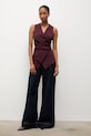 Answear.LAB kamizelka 120684.tok bordowy WS26