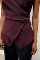 Answear.LAB kamizelka bordowy 120684.tok