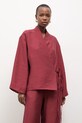 Answear.LAB marynarka damska z lyocellem czerwony WS26-KZD006
