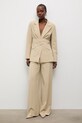 Answear.LAB marynarka garniturowa damska z wiskozą CK0890 beżowy WS26