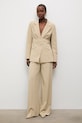 Answear.LAB marynarka garniturowa damska z wiskozą CK0890 beżowy WS26