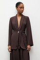 Answear.LAB marynarka tkanina brązowy 93722.iok