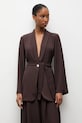 Answear.LAB marynarka tkanina brązowy 93722.iok